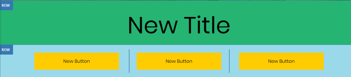 two rows and the bottom row has three columns. Each column has a button inside.